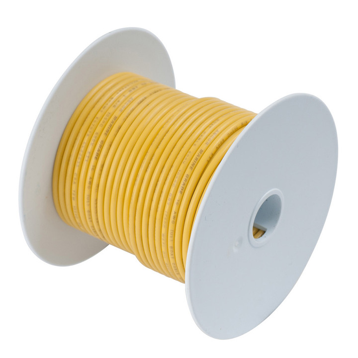Ancor 4 Ga Yellow Tinned Wire 50' 113905