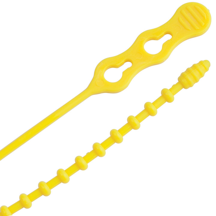 Ancor 18 Yellow Beaded Cable Tie 10/Pk 199294