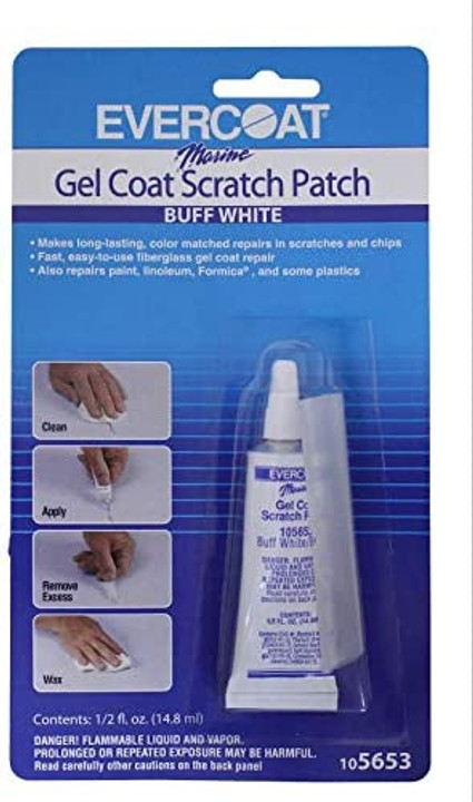 Evercoat Marine Gel Coat Scratch Patch Buff White 0.5oz 105653