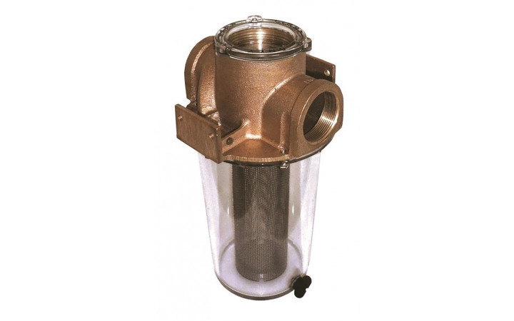 Groco 3" Raw Water Strainer with Plastic Basket Arg-3000-P