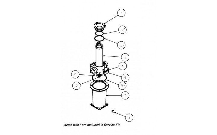 GROCO ARG-755 Series 3/4" Raw Water Strainer w/Non-Metallic Plastic Basket ARG-755-P