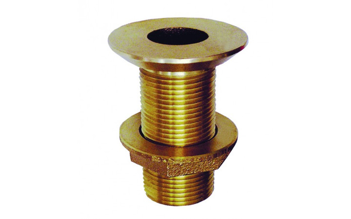 Groco Thru Hull Flush with Nut 1" Fth-1000-W