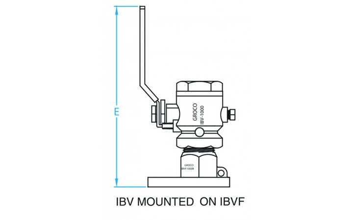 GROCO 1/4" NPT Bronze In-Line Ball Valve IBV-250