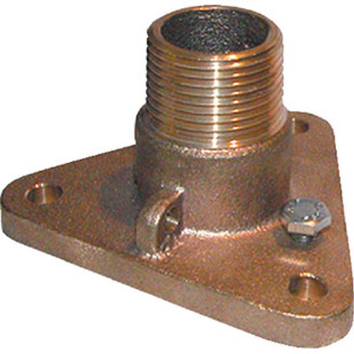 Groco 2-1/2 Bronze NPS to NPT Flange Adaptor Ibvf-2500