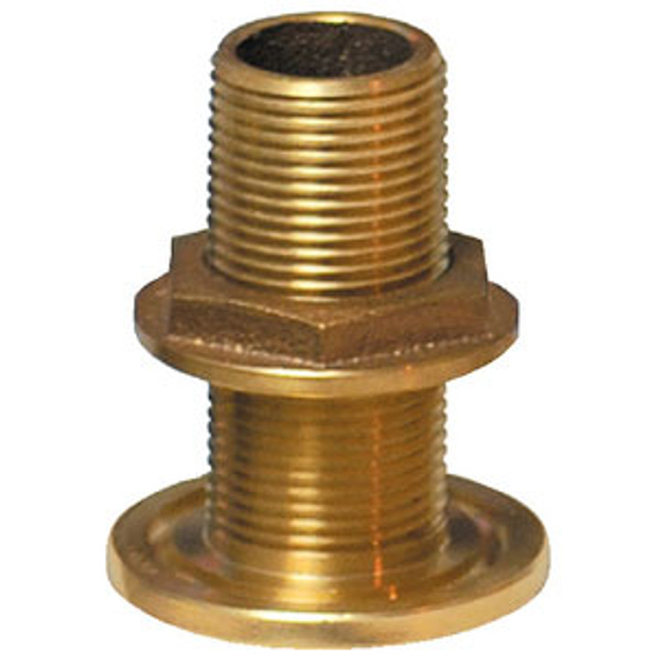 Groco 2-1/2" NPS NPT Combo Bronze Thru Hull Th-2500-W