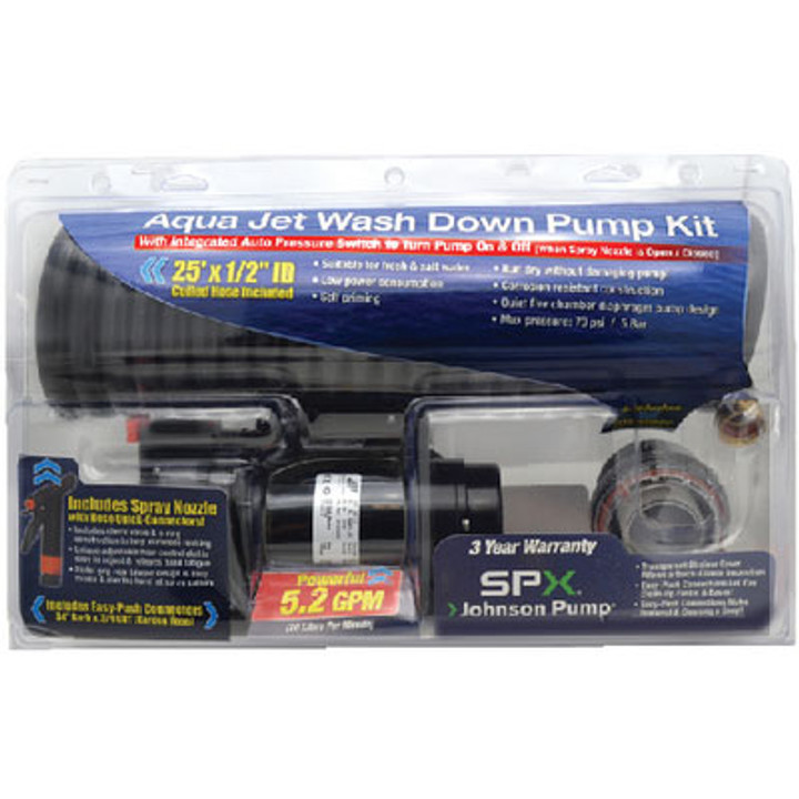 Johnson Pump Aqua Jet 5.2 gpm Wd Kit Clamsh 64534Cl