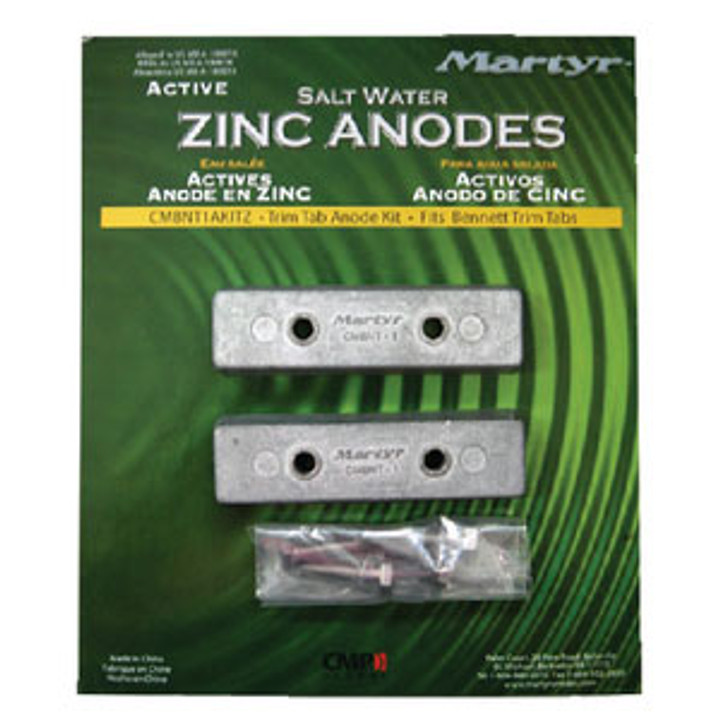 Martyr Anodes Bennett Trim Tab Kit (2/Cd) Cmbnt1Akitz