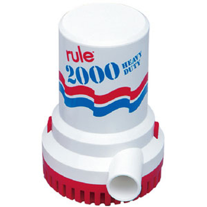 Rule 2000gph Pump 32V with Strainer 11