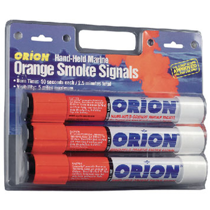 Orion Safety Products Hand Held Orange Smoke 3/Card 958