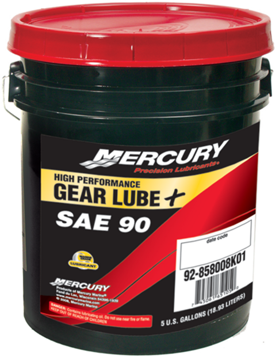 OEM Mercury / MerCruiser High Performance SAE 90 GEAR LUBE Oil 5 GALLON 92-858008K01