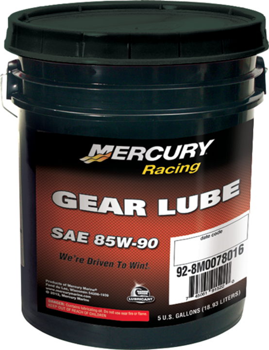 OEM Mercury Racing Extreme Performance GEAR LUBE 5 GALLON SAE 85W-90 92-8M0078016