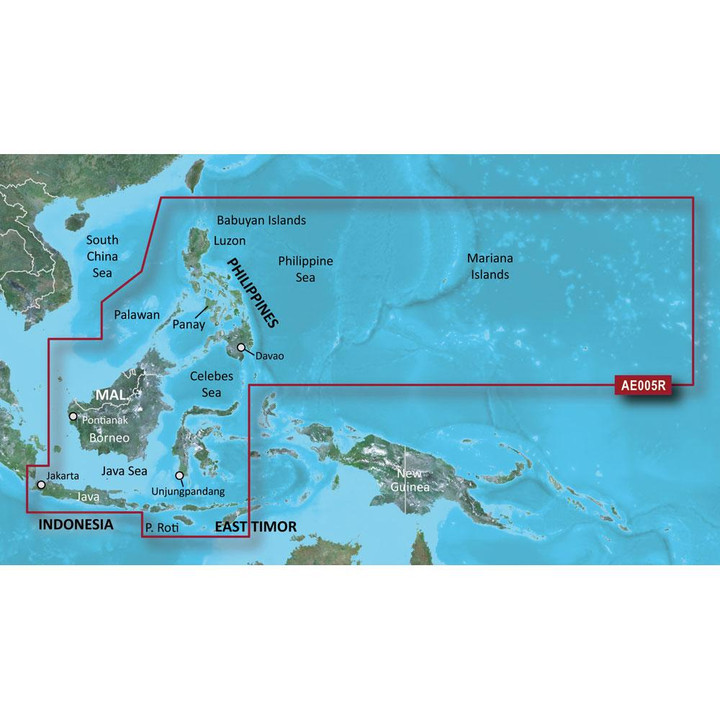 Garmin BlueChart g2 HD - HAE005R - Phillippines - Java - Mariana Islands - microSD/SD 010-C0880-20