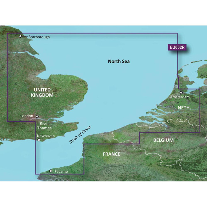 Garmin BlueChart g2 HD - HXEU002R - Dover to Amsterdam /SD 010-C0761-20