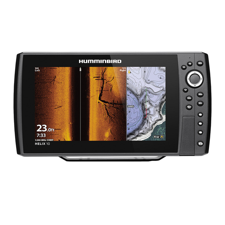 Humminbird HELIX 10 CHIRP MEGA SI Fishfinder/GPS Combo G3N w/Transom Mount Transducer