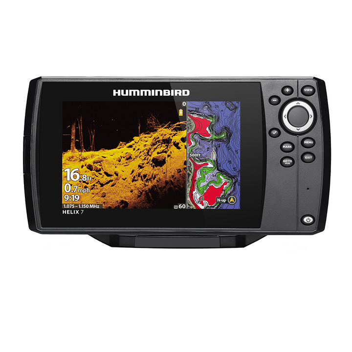 Humminbird HELIX 7 CHIRP MEGA DI Fishfinder/GPS Combo G3 w/Navionics+ & Transom Mount Transducer