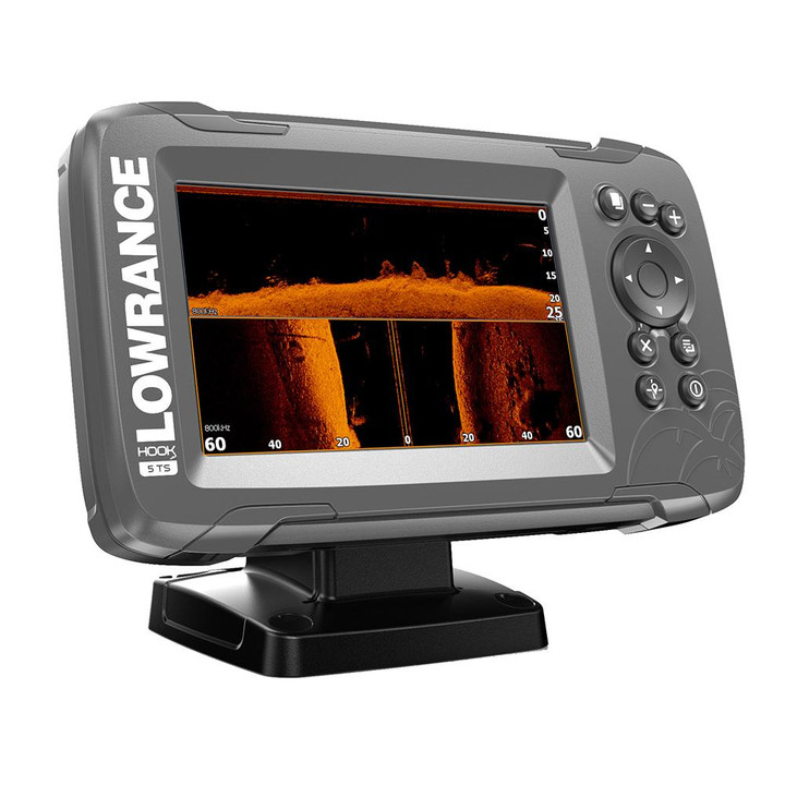 Lowrance HOOK-5 5" Chartplotter/Fishfinder TripleShot Transom Mount Transducer w/Nav+ Chart