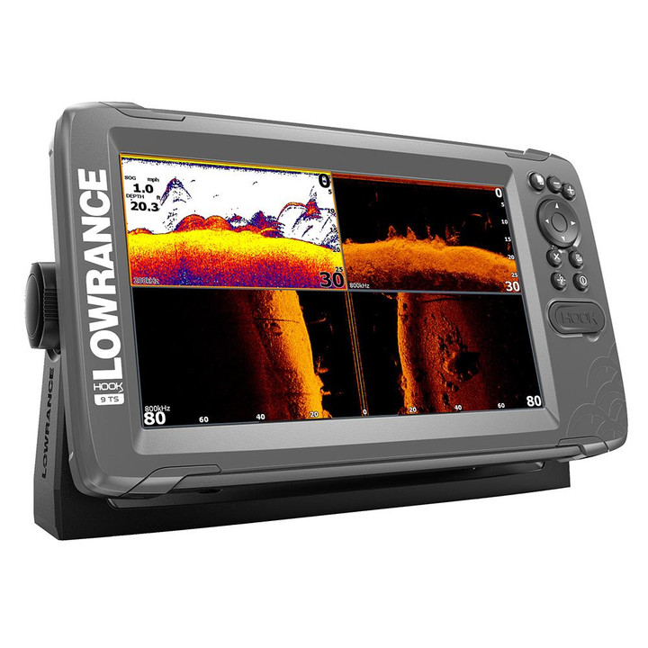 Lowrance HOOK-9 9" Chartplotter/Fishfinder TripleShot Transom Mount Transducer w/Nav+ Chart