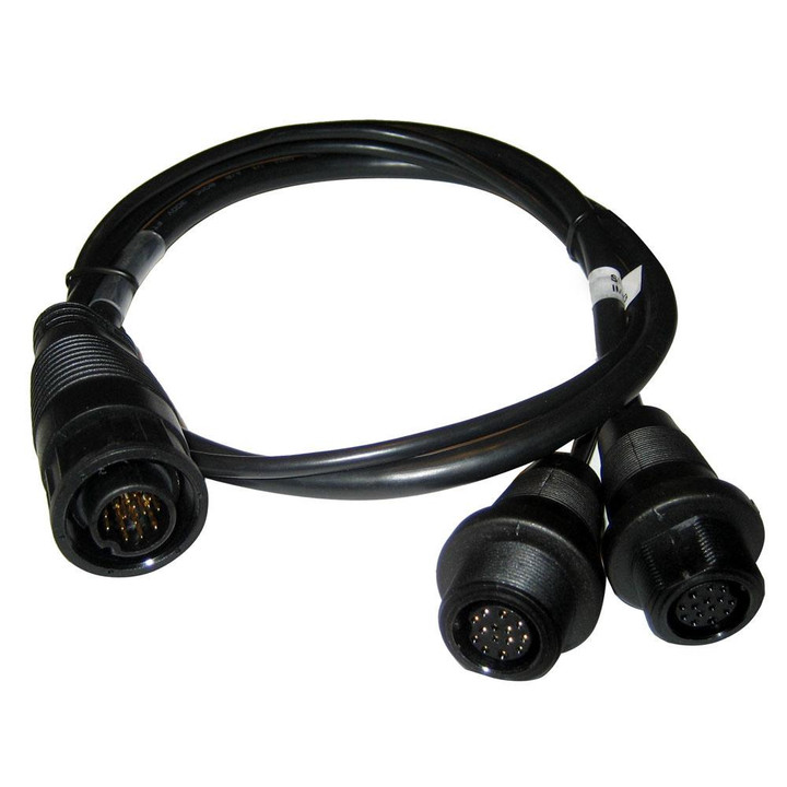 Humminbird 14-M-SIDB-Y Mega Side Imaging and Dual Beam Splitter Cable - 14 Pin