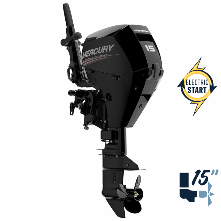 New Mercury 15EH EFI 15" Shaft Electric Start Four Stroke Tiller Outboard 1A15301LK