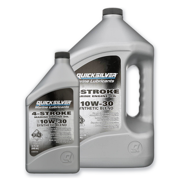 OEM Quicksilver 10W30 4Stroke Synthetic Blend Marine Engine Oil