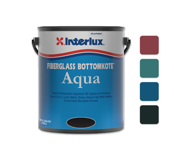 Interlux Bottomkote Aqua Fiberglass Antifouling Bottom Paint