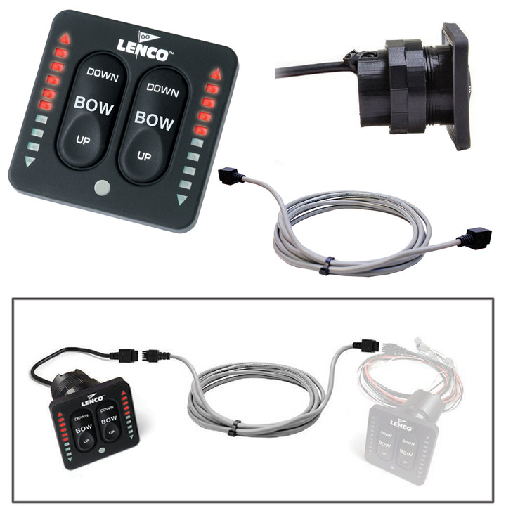 Lenco Flybridge Kit f/ LED Indicator Key Pad f/AllInOne Integrated Tactile Switch  50' 11841005