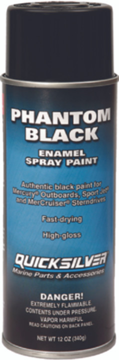 Quicksilver Mercruiser Enamel Spray Paint - Phantom Black 92-802878Q1