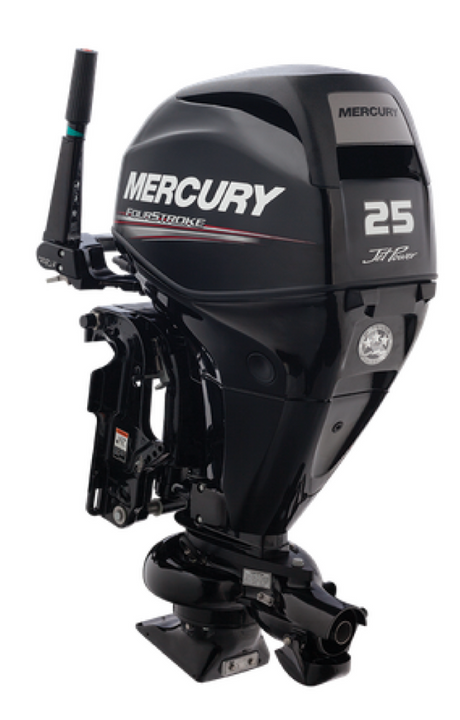 New Mercury JET 25ELHGA FourStroke EFI 15" Shaft Electric Start Gas Assist Tiller Outboard 1A3G371BK