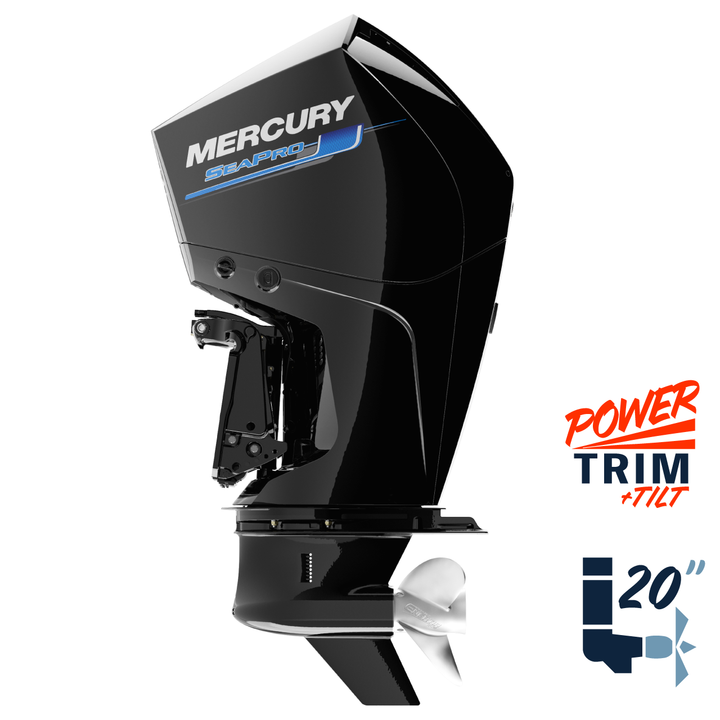 New Mercury 350L SeaPro 20" Shaft Power Trim & Tilt Remote Outboard 13500062A