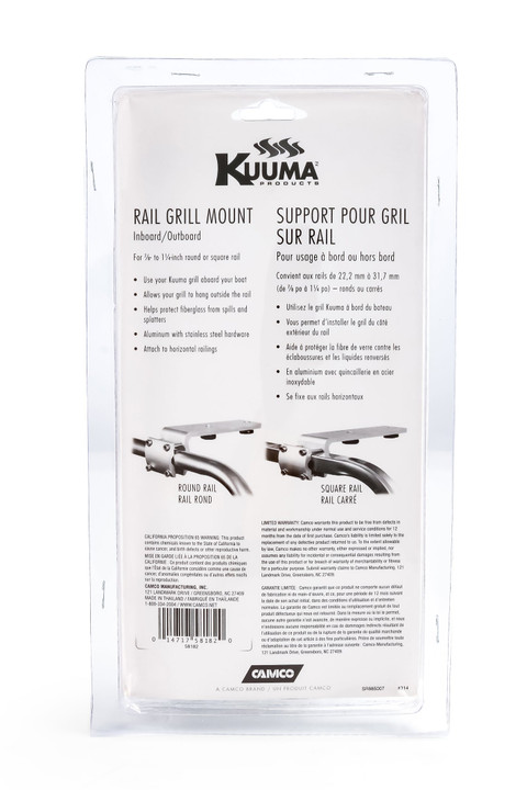 Kuuma Marine Grill Inboard/Outboard Rail Mount 58182