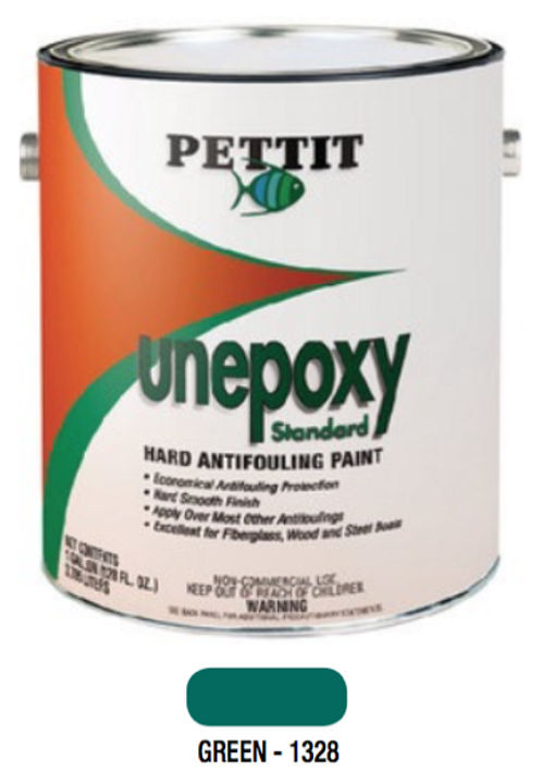 Pettit Unepoxy Standard Antifouling Bottom Paint- Green- Gallon 1132806