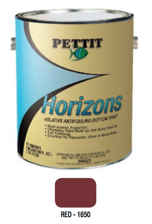 Pettit Horizons Ablative Bottom Paint- Red- Gallon 1165006