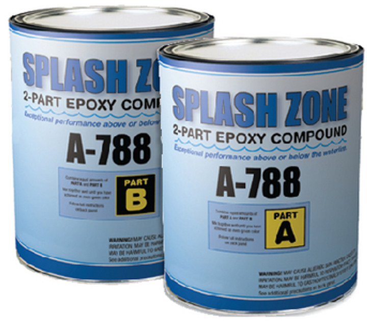 Pettit Splash Zone Epoxy- Parts A & B- 2 Gallons Kit 84788/8478916