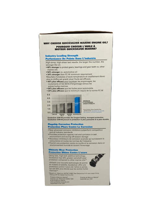 OEM Quicksilver/Mercury 75/90/115 HP EFI 4-Stroke SAE 25W-40 Oil Change Kit 8M0081913 OEM Quicksilver/Mercury 75/90/115 HP EFI 4-Stroke SAE 25W-40 Oil Change Kit 8M0081913