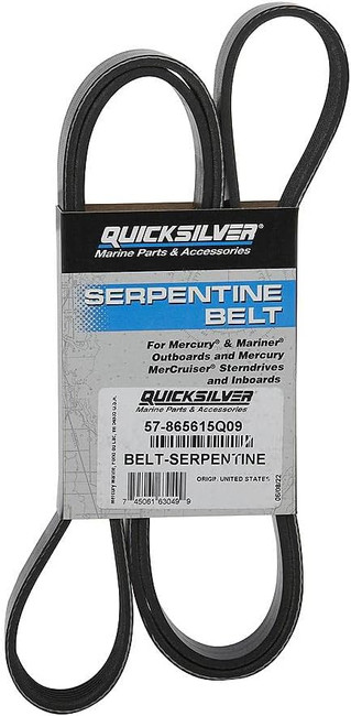 OEM Quicksilver Mercury Mercruiser Serpentine Belt V6 & V8 Alpha Engines 57-865615Q09 OEM Quicksilver Mercury Mercruiser Serpentine Belt V6 & V8 Alpha Engines 57-865615Q09