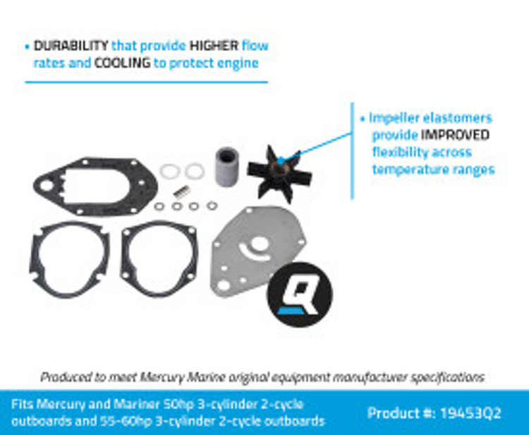 OEM Quicksilver/Mercury O/B Impeller Repair Kit 47-19453Q 2 OEM Quicksilver/Mercury O/B Impeller Repair Kit 47-19453Q 2