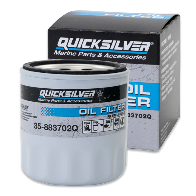 OEM Engine Block Mount Oil Filter - V-6 MerCruiser Stern Drive Engines 35-883702Q OEM Engine Block Mount Oil Filter - V-6 MerCruiser Stern Drive Engines 35-883702Q