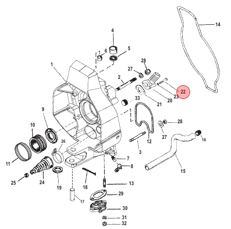 OEM MerCruiser Gimbal Housing Connect Screw 10-78038