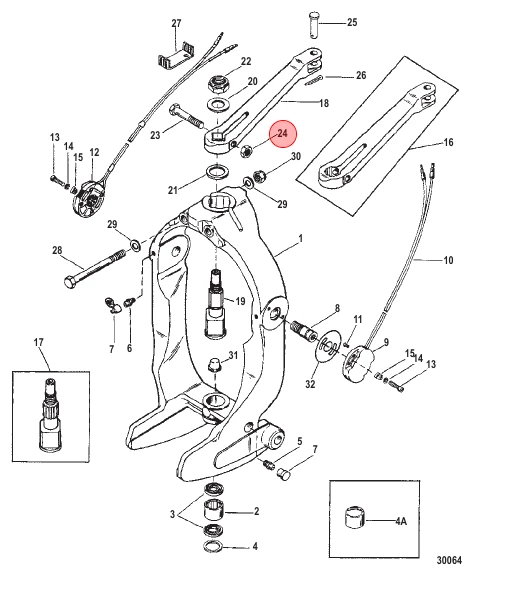 OEM MerCruiser Nut  11-8M2008293
