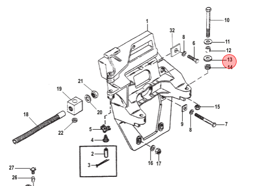OEM MerCruiser Washer 12-32834 OEM MerCruiser Washer 12-32834