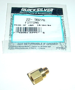 OEM MerCruiser Oil Reservoir Adaptor Fitting 22-98278