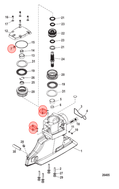 OEM MerCruiser Shift Shaft Bushing Bravo 23-861209A1