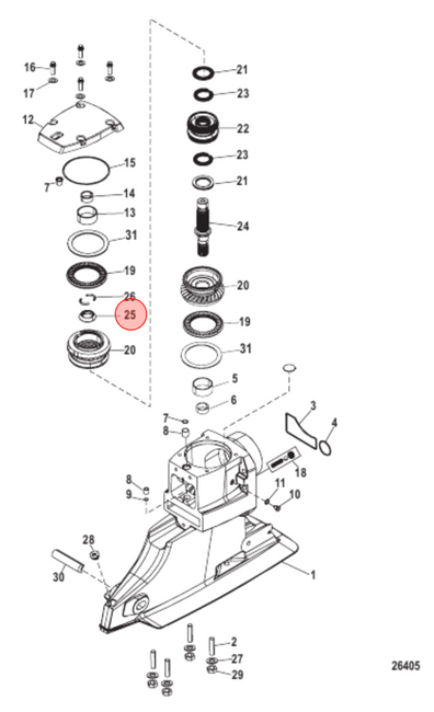 OEM MerCruiser Bravo Upper Driveshaft Collar 23-86770 OEM MerCruiser Bravo Upper Driveshaft Collar 23-86770