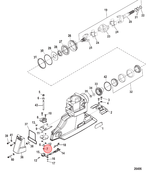 OEM MerCruiser Seal   26-127091