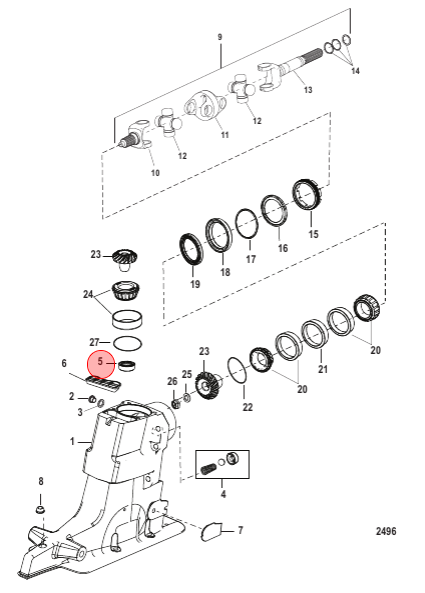 OEM MerCruiser Driveshaft Housing Oil Seal 26-864319