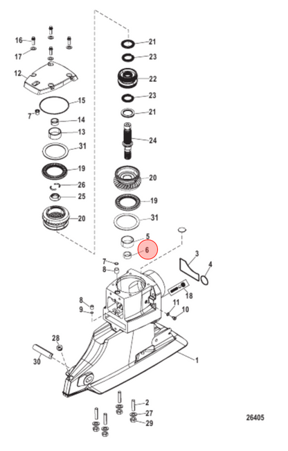 OEM MerCruiser Bearing-Needle 31-843240 OEM MerCruiser Bearing-Needle 31-843240