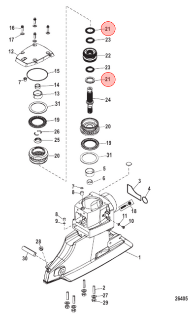 OEM MerCruiser Driven Gear Bearing 31-861792 OEM MerCruiser Driven Gear Bearing 31-861792