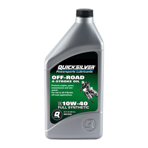 OEM Quicksilver Offroad Synthetic 10W40 Motorcycle Oil- 1 Quart  92-8M0128395