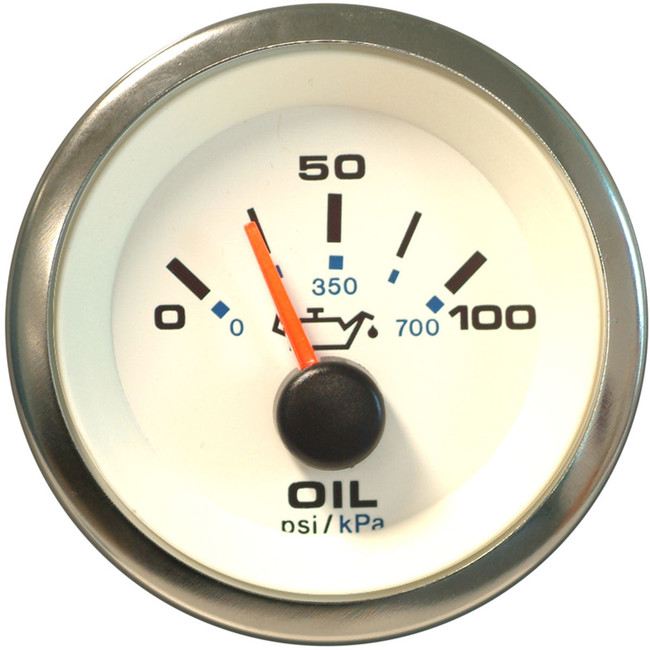 Sierra White Premier Oil Pressure Gauge 62543P Sierra White Premier Oil Pressure Gauge 62543P