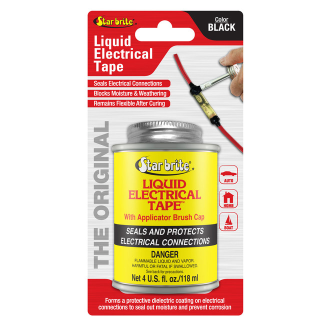 Starbrite Liquid Electric Tape Black 4 Oz 84104 Starbrite Liquid Electric Tape Black 4 Oz 84104